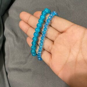 2 bracelet bundle blue